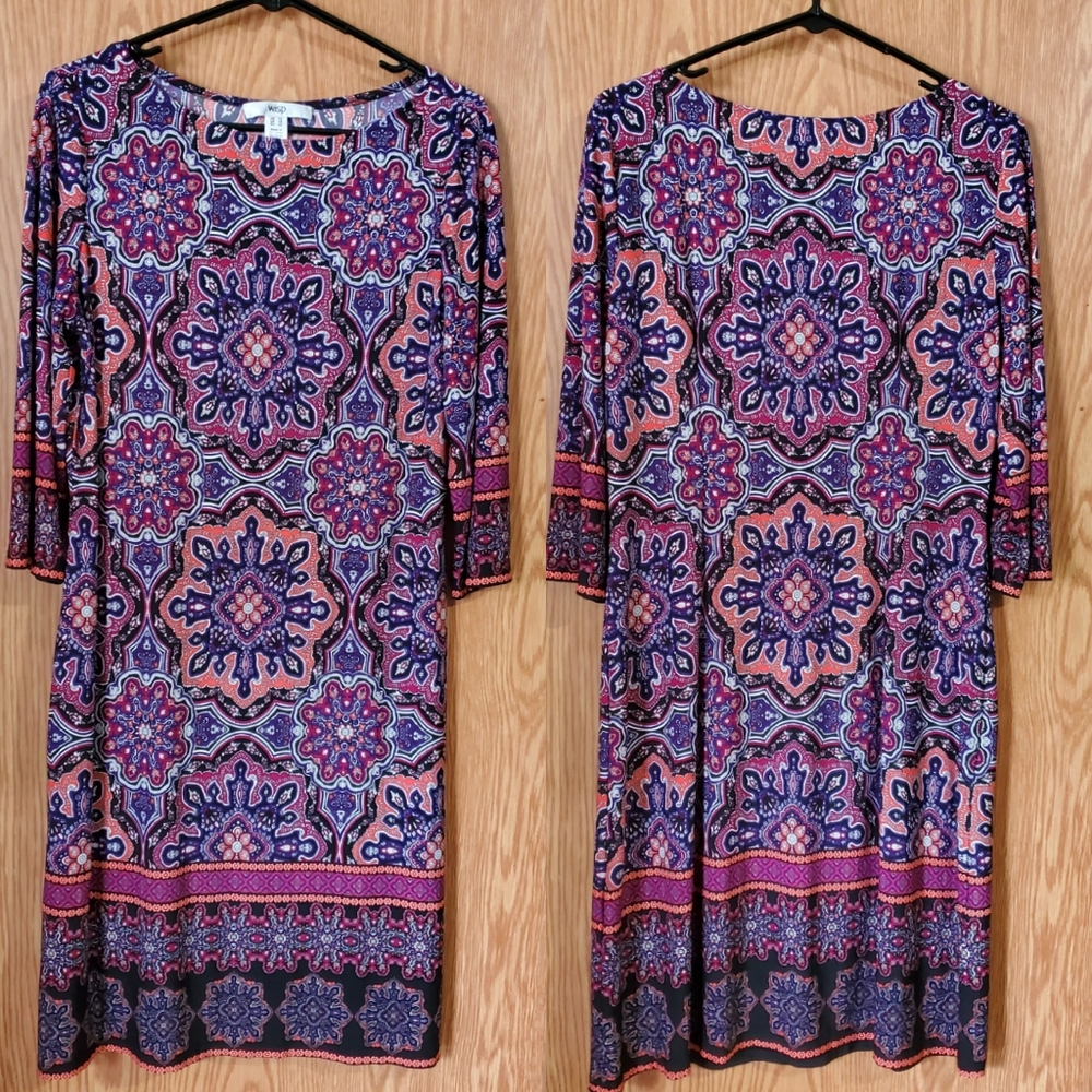 Wisp purple Anaisey knit Jersey Dress size 12